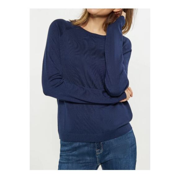 Stitches and Stripes Women's Marine Usha Boat Neck Jumper Size S - Picture 1 of 8